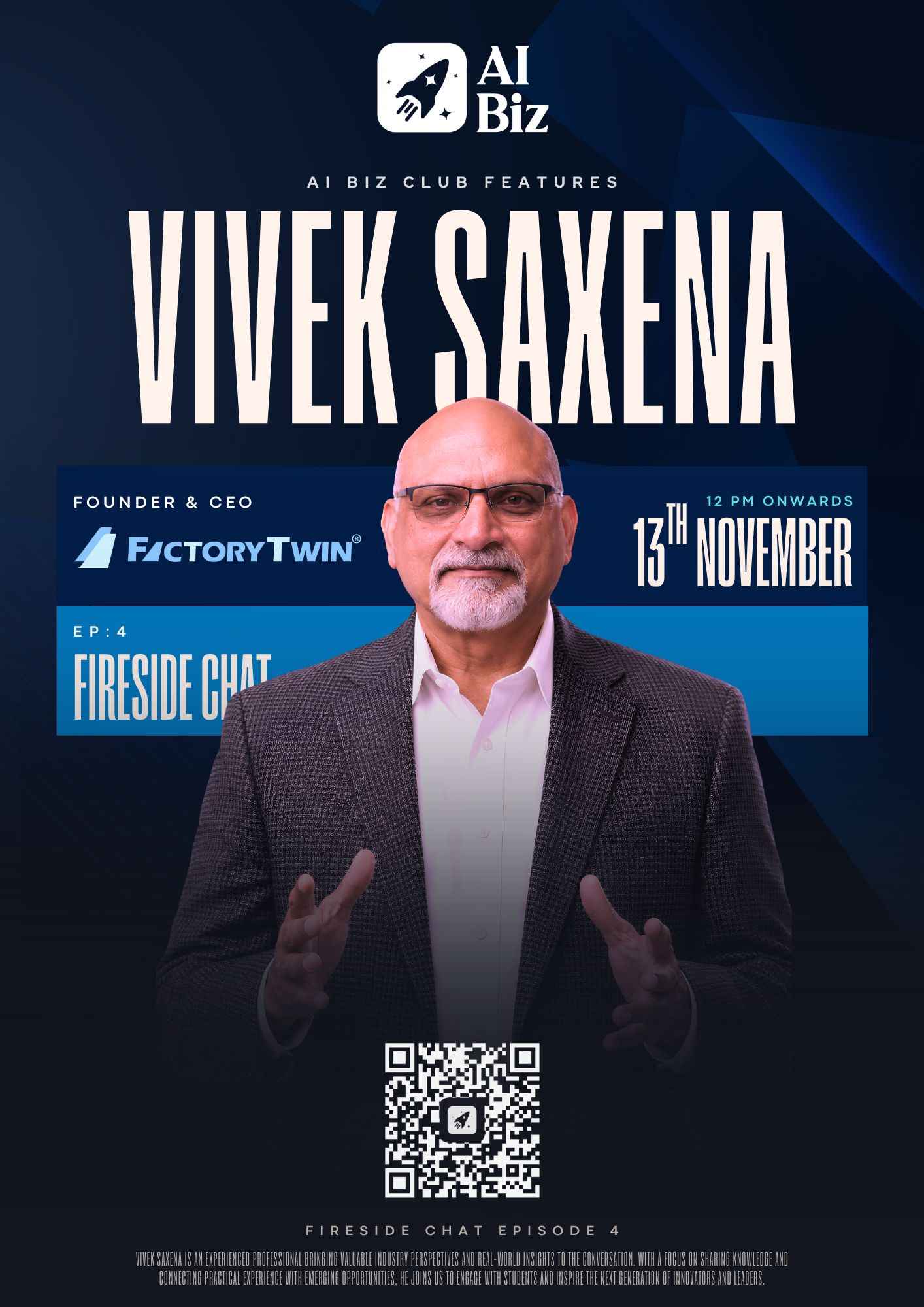 Fireside Chat Ep. 4: Vivek Saxena, CEO of FactoryTwin
